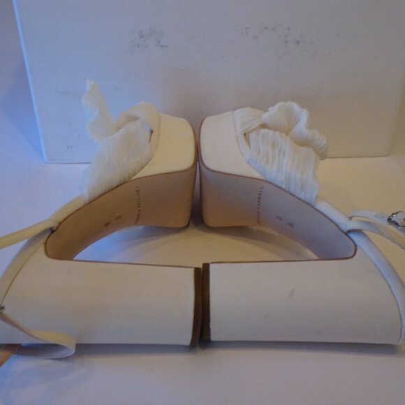 Loeffler Randall Pearl Platform Bow Ankle Strap Sandals Sz 8 NWOB 698 IRRG - Picture 11 of 11